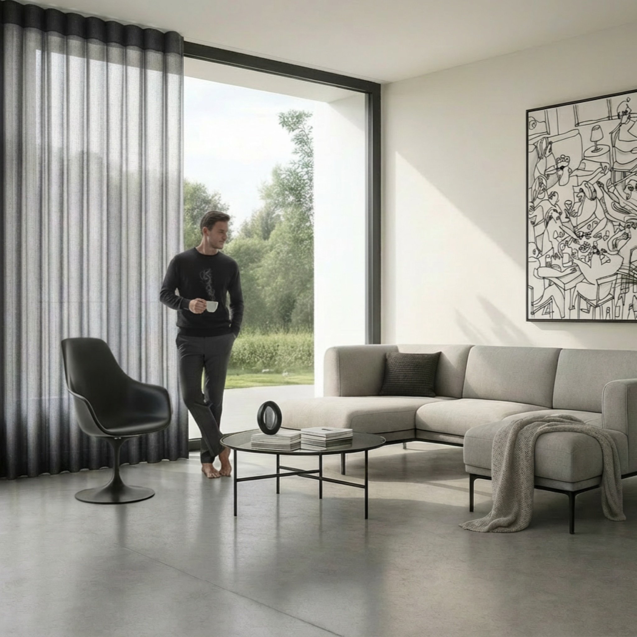 Comfortabel wonen met elektrische raamdecoratie