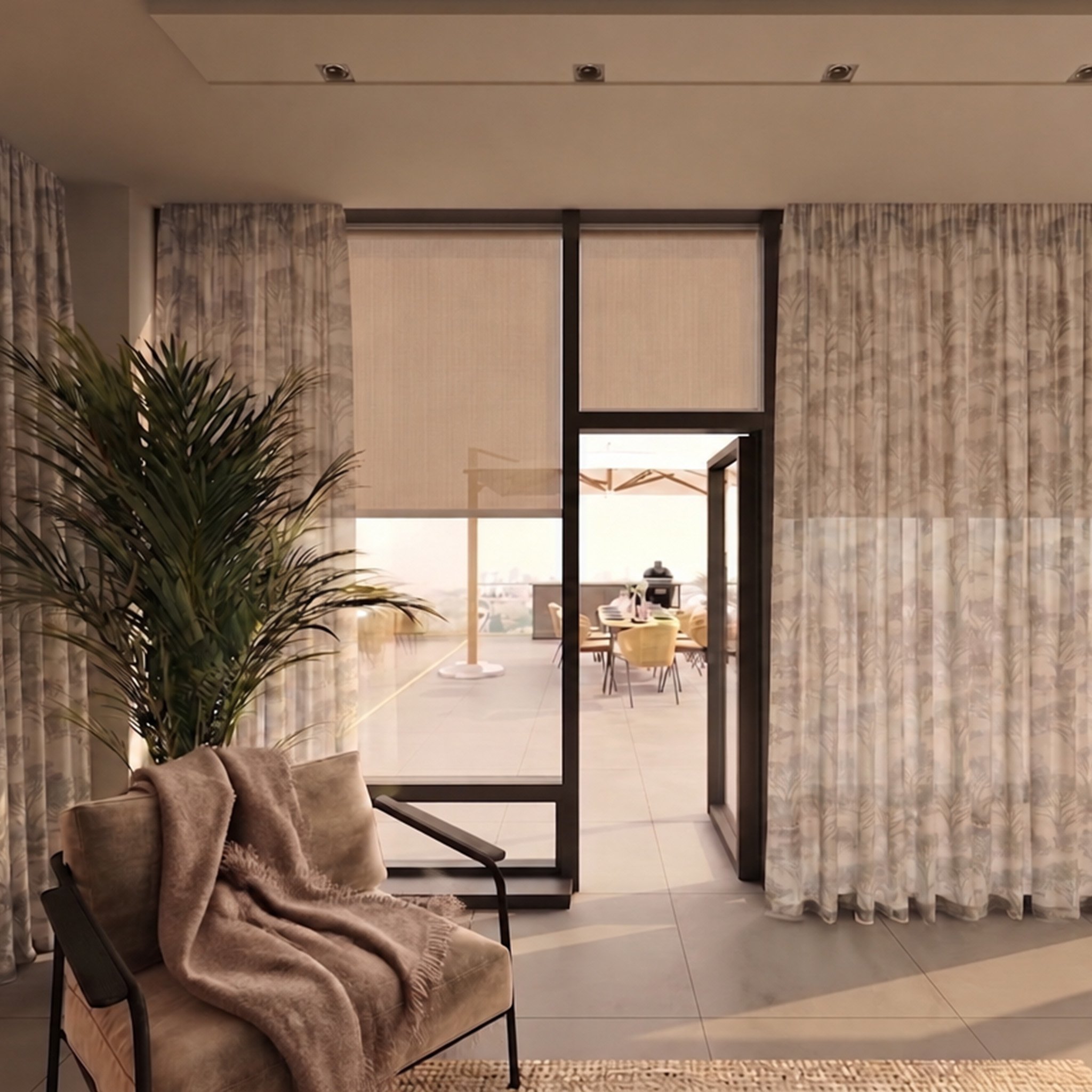 De magie van het kleurfilter aan je raam: Zo beïnvloedt een outdoorscreen je interieur